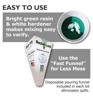 1000cc Socketing Resin Kit