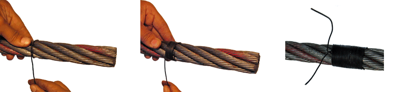 Step 3 - Apply Seizing Wire at Base of Socket